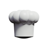 chef hat 3d rendering icon illustration png