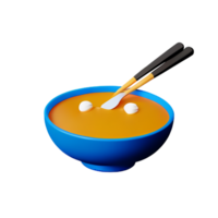 sopa 3d Renderização ícone ilustração png