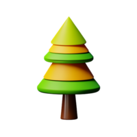 pine 3d rendering icon illustration png