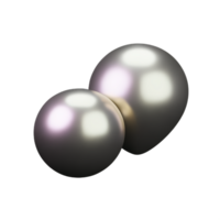 pearl 3d rendering icon illustration png