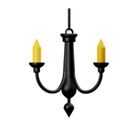 chandelier 3d rendering icon illustration png