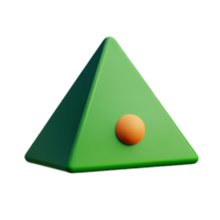 pyramid 3d tolkning ikon illustration png