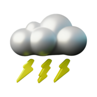 storm 3d rendering icon illustration png