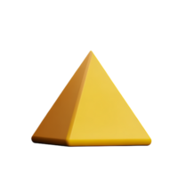 Pyramide 3d Rendern Symbol Illustration png