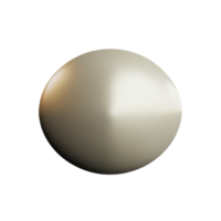 pearl 3d rendering icon illustration png