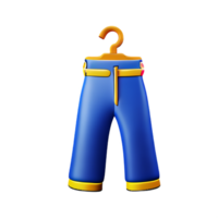 pantalones 3d representación icono ilustración png