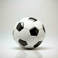 soccer ball on white. AI generated photo