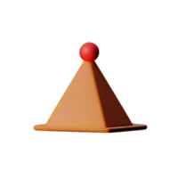 pyramide 3d le rendu icône illustration png