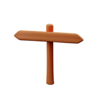 wood sign 3d rendering icon illustration png