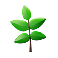 foliage 3d rendering icon illustration png
