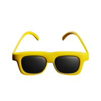 œil des lunettes 3d le rendu icône illustration png