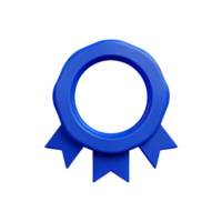 azul cinta 3d representación icono ilustración png