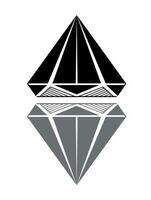 diseño Roca simbolos diamante diseño vector
