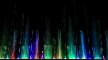 Beautiful fountains, handheld shot video