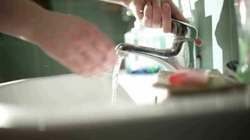 tvättning händer, handhållen skott video