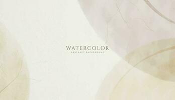 Abstract horizontal watercolor background. Neutral light colored empty space background illustration vector