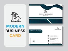 Professional business card design template vector