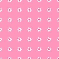 Flower seamless pattern design in pink color. Trendy vector background.
