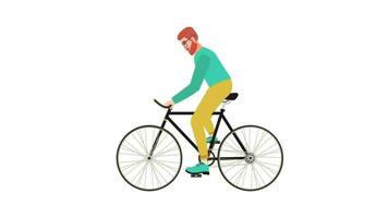 fiets 2d animatie video