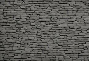 black brick wall, dark background for design. AI generated photo