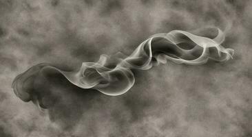 Abstract Smoke In Dark Background. AI generated photo