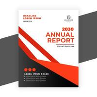 creative  annual report business flyer template vector