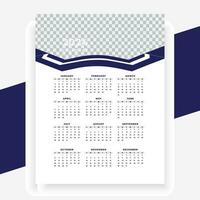 vector modern style new year 2024 calendar template