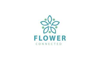 Flower Logo Design Vector illustration template