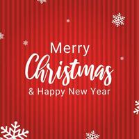 Merry christmas and happy new year simple background vector