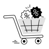 Trendy Shopping Sale vector