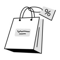 Trendy Shopping Discount vector