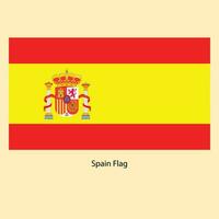 Spain flag design, vector illustration