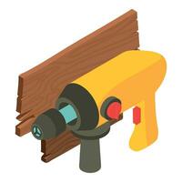 Electro equipment icon isometric vector. modern electric drill instrument icon vector