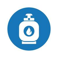 Gas cylinder icon vector