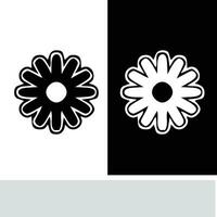 resumen sin costura modelo con siluetas flores en negro y blanco. floral repitiendo monocromo antecedentes. interminable impresión textura. tela diseño. fondo de pantalla - vector