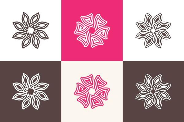 Set of ornament logo design element vector with creative concept