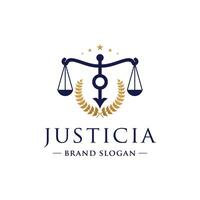 Law firm logo design element vector with creative concept