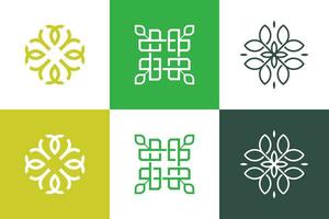 Set of ornament logo design element vector with creative concept