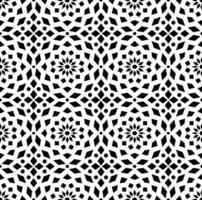 Abstract seamless pattern with silhouettes flowers in black and white. Floral repeating monochrome background. Endless print texture. Fabric design. Wallpaper - vector
