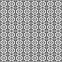 resumen sin costura modelo con siluetas flores en negro y blanco. floral repitiendo monocromo antecedentes. interminable impresión textura. tela diseño. fondo de pantalla - vector