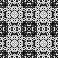 resumen sin costura modelo con siluetas flores en negro y blanco. floral repitiendo monocromo antecedentes. interminable impresión textura. tela diseño. fondo de pantalla - vector