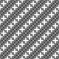 Abstract seamless pattern with silhouettes flowers in black and white. Floral repeating monochrome background. Endless print texture. Fabric design. Wallpaper - vector