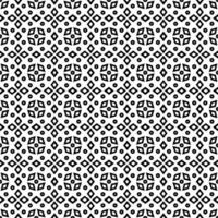 resumen sin costura modelo con siluetas flores en negro y blanco. floral repitiendo monocromo antecedentes. interminable impresión textura. tela diseño. fondo de pantalla - vector