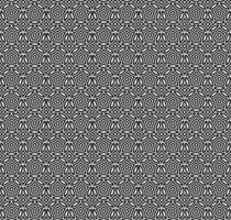 resumen sin costura modelo con siluetas flores en negro y blanco. floral repitiendo monocromo antecedentes. interminable impresión textura. tela diseño. fondo de pantalla - vector