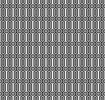 resumen sin costura modelo con siluetas flores en negro y blanco. floral repitiendo monocromo antecedentes. interminable impresión textura. tela diseño. fondo de pantalla - vector