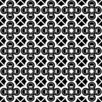 Abstract seamless pattern with silhouettes flowers in black and white. Floral repeating monochrome background. Endless print texture. Fabric design. Wallpaper - vector
