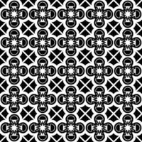 Abstract seamless pattern with silhouettes flowers in black and white. Floral repeating monochrome background. Endless print texture. Fabric design. Wallpaper - vector