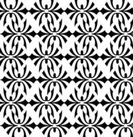 Abstract seamless pattern with silhouettes flowers in black and white. Floral repeating monochrome background. Endless print texture. Fabric design. Wallpaper - vector