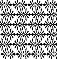 Abstract seamless pattern with silhouettes flowers in black and white. Floral repeating monochrome background. Endless print texture. Fabric design. Wallpaper - vector