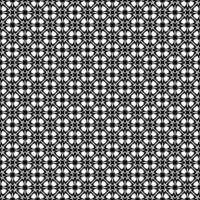 resumen sin costura modelo con siluetas flores en negro y blanco. floral repitiendo monocromo antecedentes. interminable impresión textura. tela diseño. fondo de pantalla - vector